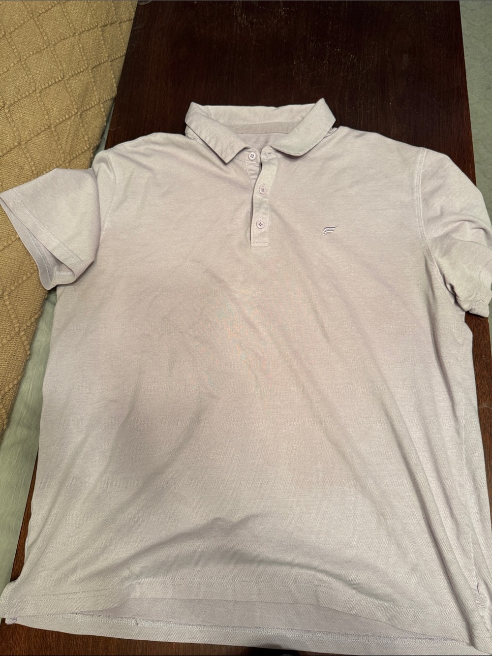 Fabletics Men's Pale Pink Short-Sleeve Polo